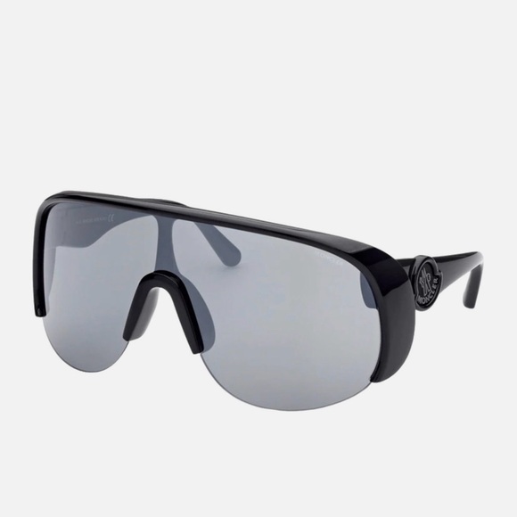 Moncler Black Shield Ski SunGlasses Goggles New Never Worn W/Original Case - Picture 2 of 10